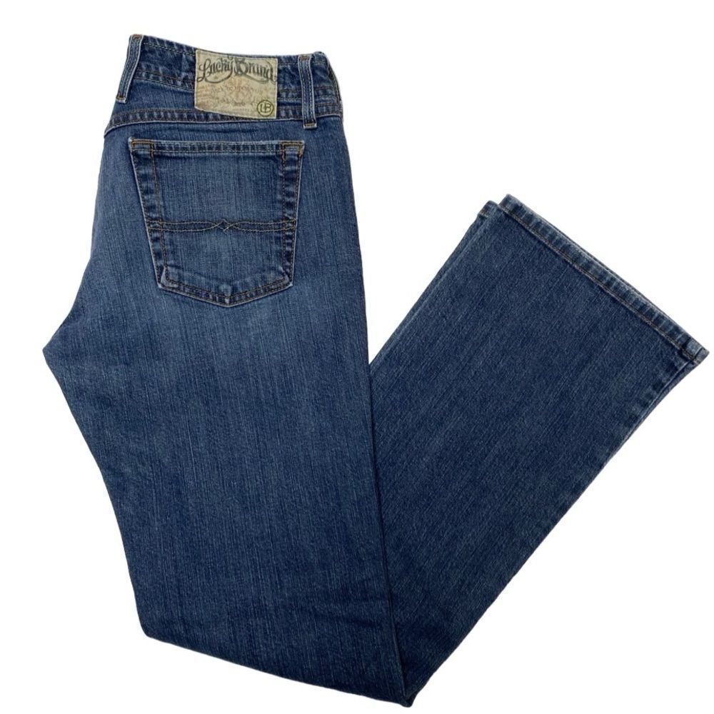 Lucky Brand Women’s Blue Flared Vintage Y2K Wonder Jean Sz 6/28